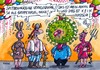 Cartoon: Faschingsvirus (small) by RABE tagged virus,grippe,grippevirus,erkältung,schnupfen,husten,fieber,arzt,patient,karneval,fasching,kostuüm,verkleidung,rabe,ralf,böhme,cartoon,karikatur,kostümverleih,narren,luftballon,luftschlange,konfettie,kostümball,büttenabend,häschen,teufel,kelte,germane,keim
