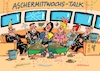 Cartoon: Güllemittwoch (small) by RABE tagged merz,kanzler,koalition,union,spd,klingbeil,cartoon,karikatur,pressezeichnung,farbcartoon,tagescartoon,bürokratie,verwaltung,beamte,modernisierung,monster,drachen,schwert,holzschwert,nägel,säge,aschermittwoch,fastenzeit,ende,tv,talkshow,gülle,mist,misthaufen,fasching,karneval