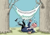 Cartoon: Hängemattenriss (small) by RABE tagged merz,union,kanzler,fritze,koalition,spd,klingbeil,bundesregierung,rabe,ralf,böhme,cartoon,karikatur,pressezeichnung,farbcartoon,tagescartoon,trump,putin,krisen,tv,nachrichten,jens,spahn,karl,lauterbach,gesundheitsminister,maske,corona,coronamaske,maskendeal,maskenaffäre,untersuchungsausschuß,hängematte,sturz,riss
