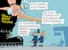Cartoon: Hooligans (small) by RABE tagged merz,kanzler,koalition,union,spd,klingbeil,cartoon,karikatur,pressezeichnung,farbcartoon,tagescartoon,db,bahn,frühling,frühjahr,frühjahrsputz,ice,zug,blumenkasten,blumenkästen,esc,songcontest,alkohol,alkoholverbot,bahnhof,bahnhofsbereich,schaffner,bahnsteig,bestrafung,hooligans,fußball,ultras,gewalt