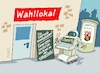 Cartoon: KI wählt (small) by RABE tagged merz,kanzler,koalition,union,spd,klingbeil,cartoon,karikatur,pressezeichnung,farbcartoon,tagescartoon,bürokratie,verwaltung,beamte,modernisierung,monster,drachen,schwert,holzschwert,nägel,säge,landtagswahl,rheinland,pfalz,landtag,schnieder,schweitzer,wahllokal,wahlhilfe,chatgpt,ki
