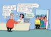 Cartoon: Schlafstörung (small) by RABE tagged sommerzeit,winterzeit,zeitumstellung,uhren,grippe,grippeschutzimpfung,cartoon,karikatur,rabe,ralf,böhme,farbcartoon,tagescartoon,grippeschutz,impfung,schlafstörung,patienten,arztpraxis,wartezimmer,reception,anmeldung