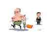 Cartoon: Stütze (small) by RABE tagged merz,kanzler,koalition,union,spd,klingbeil,cartoon,karikatur,pressezeichnung,farbcartoon,tagescartoon,db,bahn,frühling,frühjahr,frühjahrsputz,ice,zug,blumenkasten,blumenkästen,esc,songcontest,putin,russland,kreml,ukraine,ukrainekrieg,china,peking,xi,jinping,waffen,raketen,waffenlieferung,krücke,gehhilfe