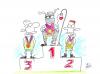 Cartoon: podium (small) by izidro tagged cartoon