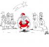 Cartoon: santa claus (small) by izidro tagged santa claus
