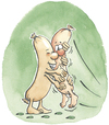 Cartoon: Streichelwurst (small) by mele tagged tofu,wurst,streicheln