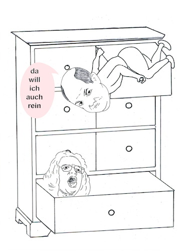 Cartoon: Scholz - Neues Vorgehensmodell (medium) by menschenskindergarten tagged spd,scholz,nahles,rentenversprechen