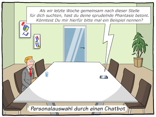 Cartoon: Personal Chatbot (medium) by Cloud Science tagged bewerbung,bewerbungsgespraech,hr,digitalisierung,digital,chatbot,bot,technik,technologie,personalauswahl,vorstellungsgespraech,rekrutierung,einstellung,arbeit,business,arbeitswelt,smartphone,ki,kuenstliche,intelligenz,chat,vernetzung,vernetzt,personalabteilung,tech,daten,moeller,cartoon,illustration,chatbots,bewerbung,bewerbungsgespraech,hr,digitalisierung,digital,chatbot,bot,technik,technologie,personalauswahl,vorstellungsgespraech,rekrutierung,einstellung,arbeit,business,arbeitswelt,smartphone,ki,kuenstliche,intelligenz,chat,vernetzung,vernetzt,personalabteilung,tech,daten,moeller,cartoon,illustration,chatbots