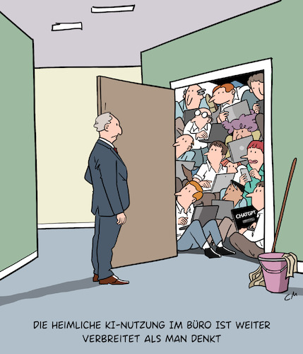 Cartoon: Schatten KI (medium) by Cloud Science tagged schatten,ki,heimliche,im,büro,chatgpt,arbeitsalltag,unternehmen,mitarbeiter,digitalisierung,generative,workplace,ai,nutzung,compliance,governance,arbeitswelt,technologie,transformation,office,cartoon,künstliche,intelligenz,datenschutz,it,sicherheit,itsecurity,schatten,ki,heimliche,im,büro,chatgpt,arbeitsalltag,unternehmen,mitarbeiter,digitalisierung,generative,workplace,ai,nutzung,compliance,governance,arbeitswelt,technologie,transformation,office,cartoon,künstliche,intelligenz,datenschutz,it,sicherheit,itsecurity