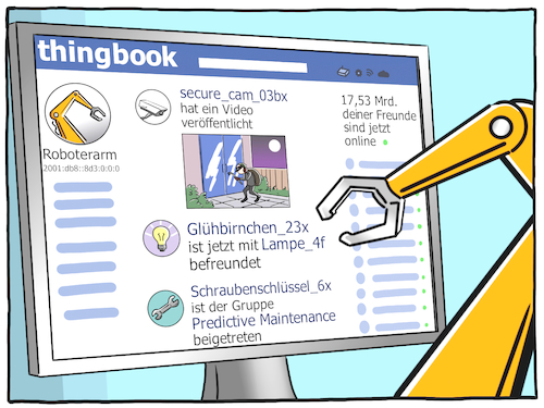 Cartoon: Thingbook (medium) by Cloud Science tagged iot,soziales,netzwerk,internet,der,dinge,of,things,digitalisierung,digital,smart,intelligenz,ki,ai,intelligent,industrie,40,wirtschaft,predictive,maintenance,it,technologie,tech,technik,sensoren,vernetzung,vernetzt,zukunft,future,iot,soziales,netzwerk,internet,der,dinge,of,things,digitalisierung,digital,smart,intelligenz,ki,ai,intelligent,industrie,40,wirtschaft,predictive,maintenance,it,technologie,tech,technik,sensoren,vernetzung,vernetzt,zukunft,future