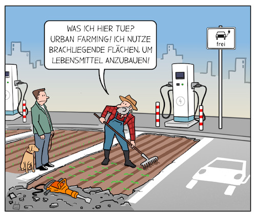 Cartoon: Urban Farming (medium) by Cloud Science tagged urban,farming,brachliegende,flächen,ladesäulen,ungenutzt,elektroauto,ladeinfrastruktur,nachhaltigkeit,stadt,mobilitätswende,ironie,humor,ladesäule,städtische,landwirtschaft,elektromobilität,krise,sinnvolle,flächennutzung,eauto,zukunft,innovation,energiewende,klimaschutz,grüne,technologie,überkapazität,problematik,urbane,transformation,nachhaltige,mobilität,ladepunkte,leerstand,modernisierung,infrastruktur,versagen,technologische,fortschritte,laden,auto,urban,farming,brachliegende,flächen,ladesäulen,ungenutzt,elektroauto,ladeinfrastruktur,nachhaltigkeit,stadt,mobilitätswende,ironie,humor,ladesäule,städtische,landwirtschaft,elektromobilität,krise,sinnvolle,flächennutzung,eauto,zukunft,innovation,energiewende,klimaschutz,grüne,technologie,überkapazität,problematik,urbane,transformation,nachhaltige,mobilität,ladepunkte,leerstand,modernisierung,infrastruktur,versagen,technologische,fortschritte,laden,auto