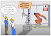 Cartoon: Käfighaltung (small) by Cloud Science tagged roboter,robotik,industrieroboter,cobot,sicherheit,käfighaltung,technologie,produktion,mensch,maschine,fabrik,zukunft,automatisierung