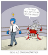 Cartoon: KI als Sparringspartner (small) by Cloud Science tagged ki künstliche intelligenz entscheidungshilfe entscheidung sparringspartner