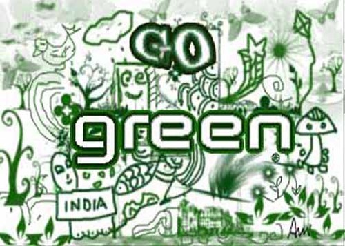 Cartoon: go green India (medium) by anupama tagged go,green