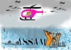 Cartoon: flood visit (small) by anupama tagged assam,flood,visit