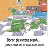 Cartoon: surgery room (small) by anupama tagged heart