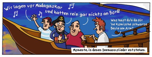 Cartoon: Schoolpeppers 240 (medium) by Schoolpeppers tagged schiff,matrosen,seemanslied