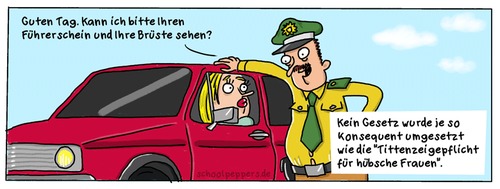 Cartoon: Schoolpeppers 63 (medium) by Schoolpeppers tagged gesetz,polizei