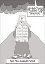 Cartoon: The Ten Suggestions (small) by fonimak tagged moses,ten,commandments,sinai,bible,biblical,tablets,cartoon,digital,photoshop,wacom