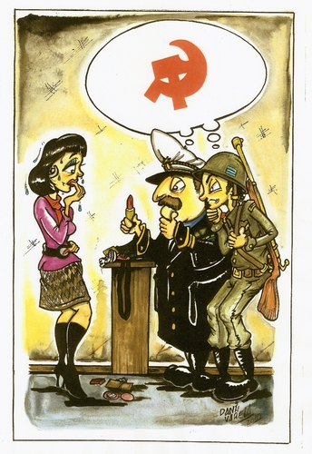Cartoon: por las dudas (medium) by DANIEL EDUARDO VARELA tagged rojos