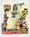 Cartoon: turismo (small) by DANIEL EDUARDO VARELA tagged cartel