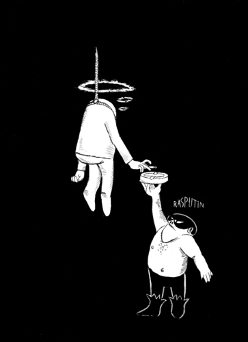 Cartoon: Letzte Zigarette (medium) by tiede tagged tiede,tiedemann,humor,schwarzer,rauchen,gesundheit,zigarette,tod,sterben,erhängen,selbstmord