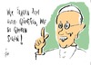 Cartoon: Die moralische Instanz (small) by tiede tagged rom,papst,mitgliederbefragung