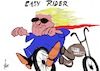 Cartoon: Easy Rider (small) by tiede tagged trump,zölle,handelskrieg,harley,davidson