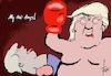 Cartoon: Trumps 100 days (small) by tiede tagged donald,trump,president,usa