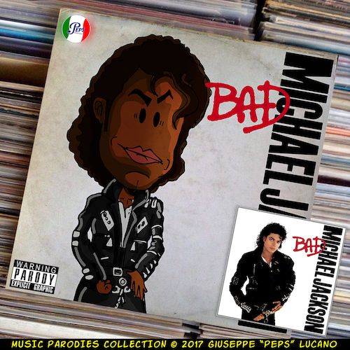 Cartoon: Michael Jackson - Bad (medium) by Peps tagged michael,jackson,bad