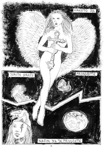 Cartoon: Krakow2 (medium) by Zlatko Iv tagged feminism,gender,kunst,circus,love,danke,special,selfie,facebook,instagram,tarot,carte