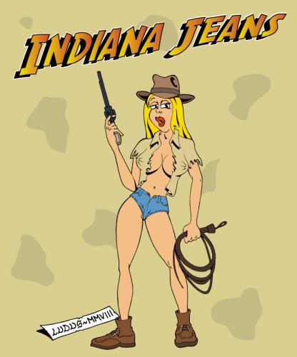 Cartoon: Indiana Jeans (medium) by Ludus tagged indiana,jones