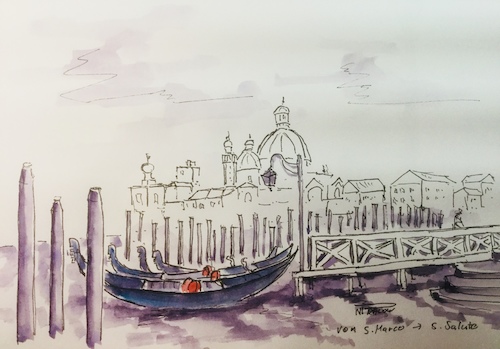 Cartoon: Venedig (medium) by Pralow tagged urban,sketching,stadtrundgang,venedig,urban,sketching,stadtrundgang,venedig