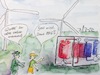 Cartoon: EEG (small) by Pralow tagged eeg,klimaschutz,klimawandel,erneuerbare,energie,windkraft,innovationen,redox,oxidation,akku,dezentral,sektorenkopplung,bürgerbeteiligung,windpark,planung,vogelschlag,investition