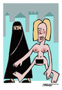 Cartoon: Niqab in Europe (small) by kifah tagged niqab,in,europe