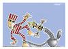 Cartoon: The prisoner and the dictator (small) by kifah tagged the prisoner and dictator