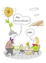 Cartoon: Rendevouz (small) by BuBE tagged rendevouz,dating,verabredung,kennenlernen,partner,partnerin,erkennungszeichen