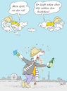 Cartoon: Schutzengel (small) by BuBE tagged schutzengel,engel,himmel,erde,alkohol,trunkenheit,betrunken