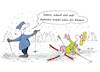 Cartoon: Sturz in der Loipe (small) by BuBE tagged wintersport,langlauf,mann,und,frau,sturz