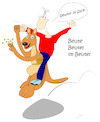 Cartoon: Auf Beutezug (small) by Jochen N tagged känguru,sprung,springt,australien,raub,geld,gold,sack,dieb,einbruch,überfall,gewinn,erfolg,beute,beutel,flucht