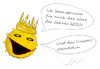 Cartoon: Corona (small) by Jochen N tagged covid,19,pandemie,impfstoff,lockdown,maske,virus,schelm,narr,krone,könig,anspruch,wort,unwort,2020,monarchie,diktatur