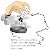 Cartoon: Tihange (small) by Jochen N tagged tihange,belgien,deutschland,nrw,kernkraft,atom,akw,supergau,katastrophe,jod,reaktor,nuklear,radioaktiv,strahlung,risse,salz,salzstreuer,wunde,schatten