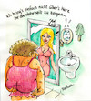 Cartoon: Spiegeltäuschung (small) by REIBEL tagged spiegel,hässlich,täuschung,mitleid,schönfärberei,bad,morgen