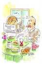 Cartoon: Vogelgrippe (small) by REIBEL tagged ostern,ei,grippe,angst