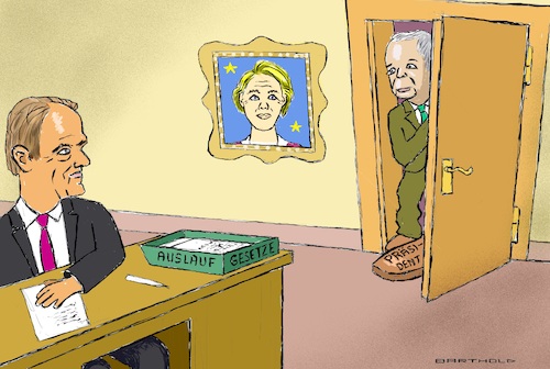 Fuß in der Tür