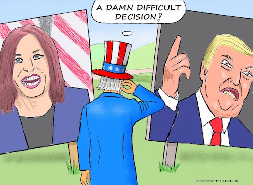 Cartoon: Harris Officially Nominated (medium) by Barthold tagged dnc,democratic,national,convention,august,2024,nomination,kamala,harris,donald,trump,uncle,sam,looking,election,poster,posters,candidates,undecided,cartoon,caricature,barthold,dnc,democratic,national,convention,august,2024,nomination,kamala,harris,donald,trump,uncle,sam,looking,election,poster,posters,candidates,undecided,cartoon,caricature,barthold