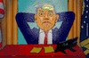 Cartoon: Entering the War YES or NO? (small) by Barthold tagged war,israel,iran,usa,ultimate,demand,unconditional,surrender,decision,involvement,performing,attacks,on,bunkered,enrichment,plants,fordow,natanz,respite,fortnight,forteen,days,cranium,view,into,skull,braincase,empty,clouds,cartoon,caricature,barthold
