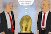 Cartoon: FIFA Peace Price Awarded to T. (small) by Barthold tagged december,05,2025,gianni,infantino,awards,trump,with,fifa,peace,price,statuette,despaired,buries,her,hands,face,facepalm,cartoon,caricature,barthold