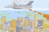 Cartoon: T. liebt sein Volk zu bescheißen (small) by Barthold tagged usa,no,kings,demonstrationen,oktober,18,2025,reaktion,trump,ki,video,präsident,steuert,bomber,bombardiert,fäkalien,geschmacklos,respektlos,vogelperspektive,amerikanische,stadt,kampfjet,demonstration,cartoon,karikatur,barthold