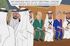 Cartoon: Treffen Trump Putin in Riad (small) by Barthold tagged ukraine,friedensgespräche,friedensverhandlungen,trump,putin,riad,ardah,schwerttanz,murabba,palast,hof,munitionsgürtel,brust,schwerter,blutverschmiert,cartoon,karikatur,barthold